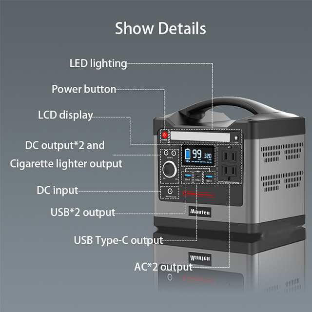 ポータブル パワー ステーション 300W 320W 300wh 298Wh アウトドア キャンプ 旅行 ハンティング 緊急 リン酸鉄リチウム パワー ステーション